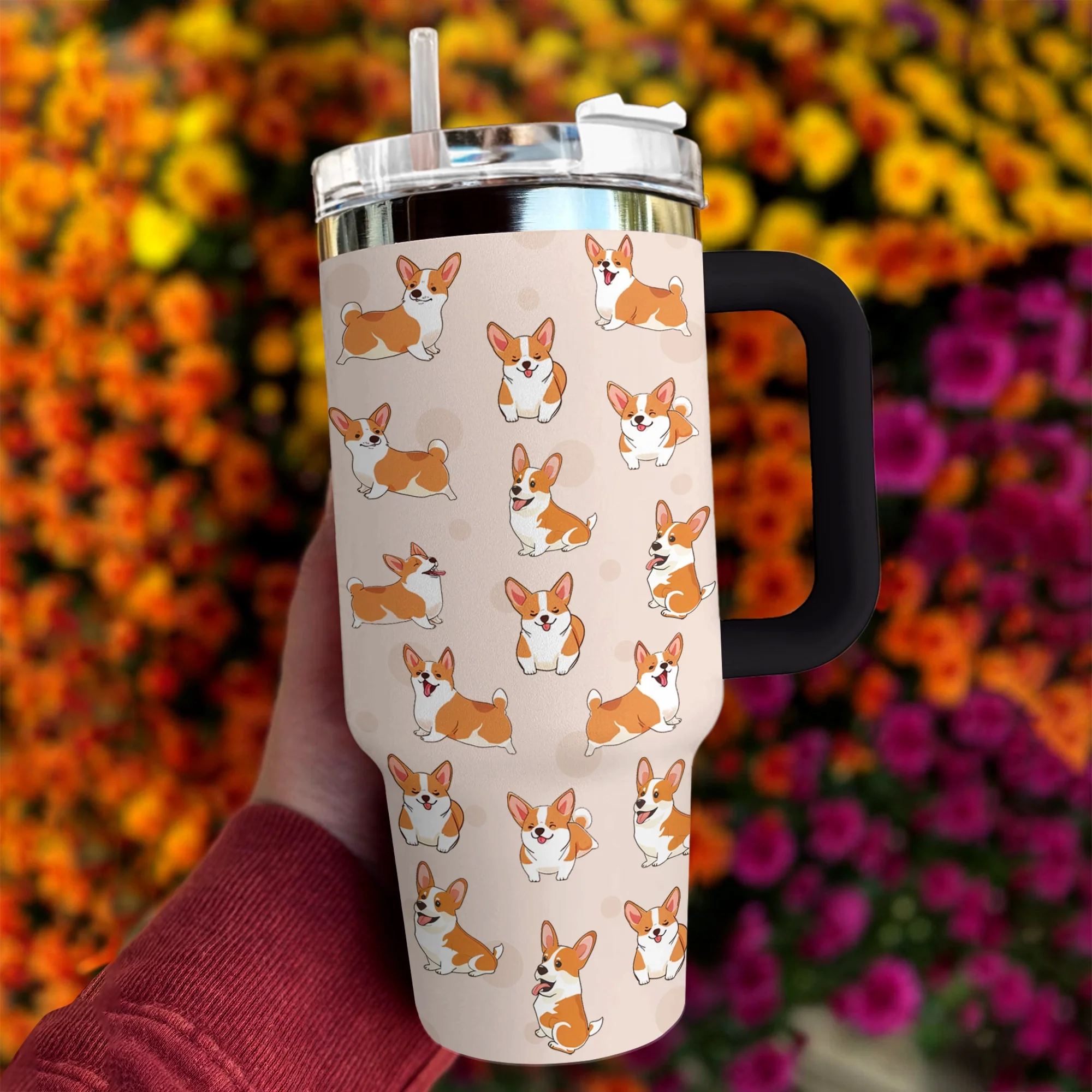 Dog Custom Stanley Cup 40 oz 30 oz Tumbler With Handle