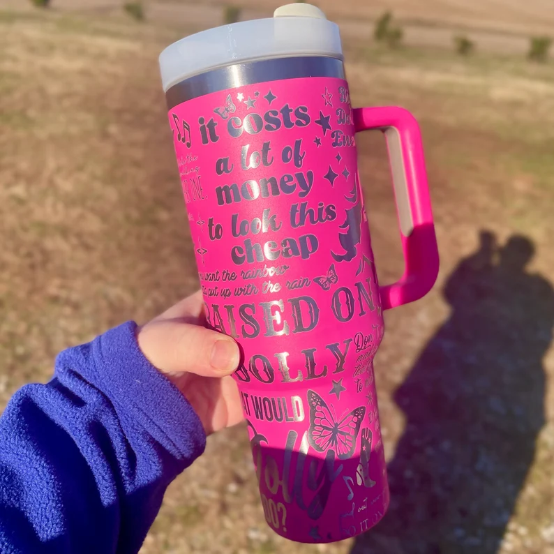 Dolly Parton Music Custom Stanley Cup 40 oz 30 oz Tumbler With Handle