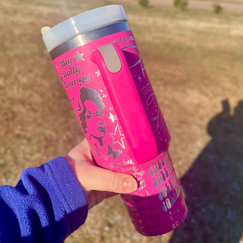 Dolly Parton Music Custom Stanley Cup 40 oz 30 oz Tumbler With Handle