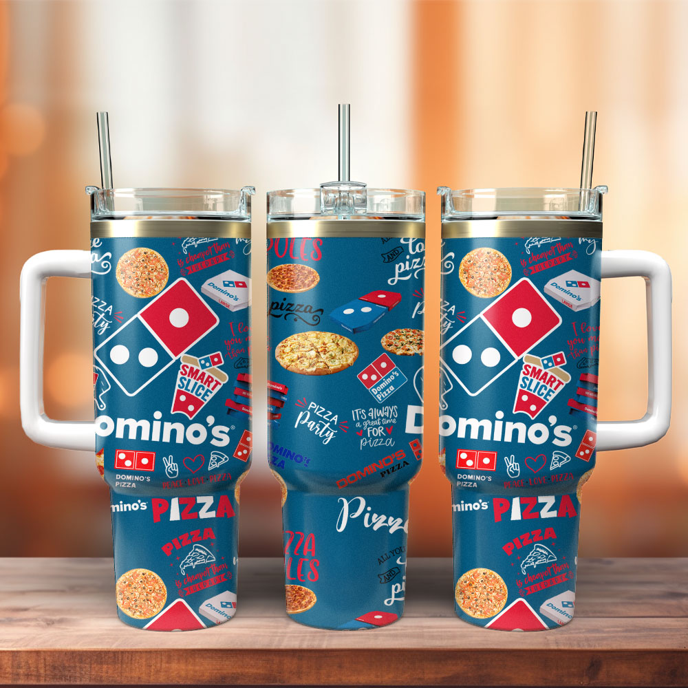 Domino’s Pizza Food Custom Stanley Cup 40 oz 30 oz Tumbler With Handle
