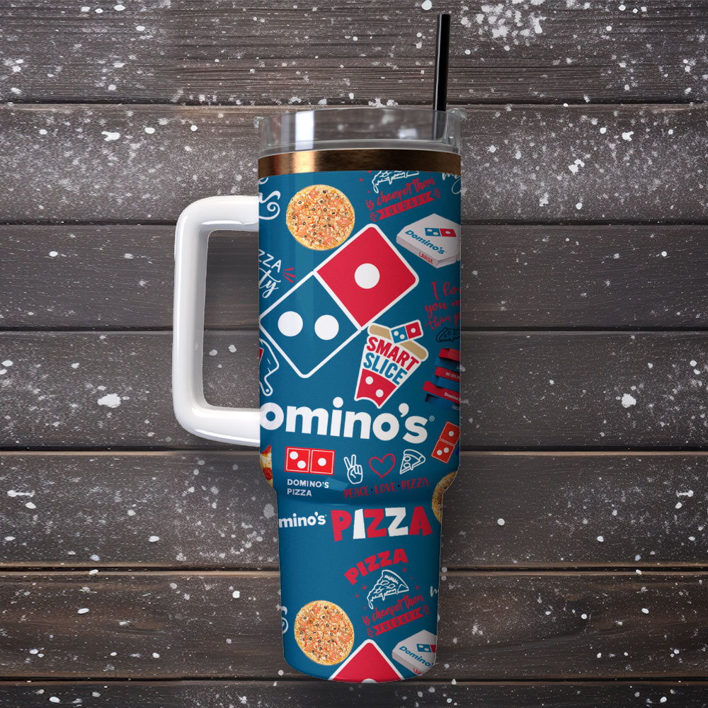 Domino’s Pizza Food Custom Stanley Cup 40 oz 30 oz Tumbler With Handle