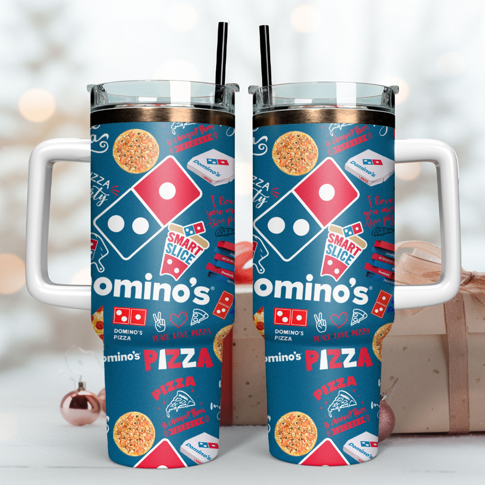 Domino’s Pizza Food Custom Stanley Cup 40 oz 30 oz Tumbler With Handle