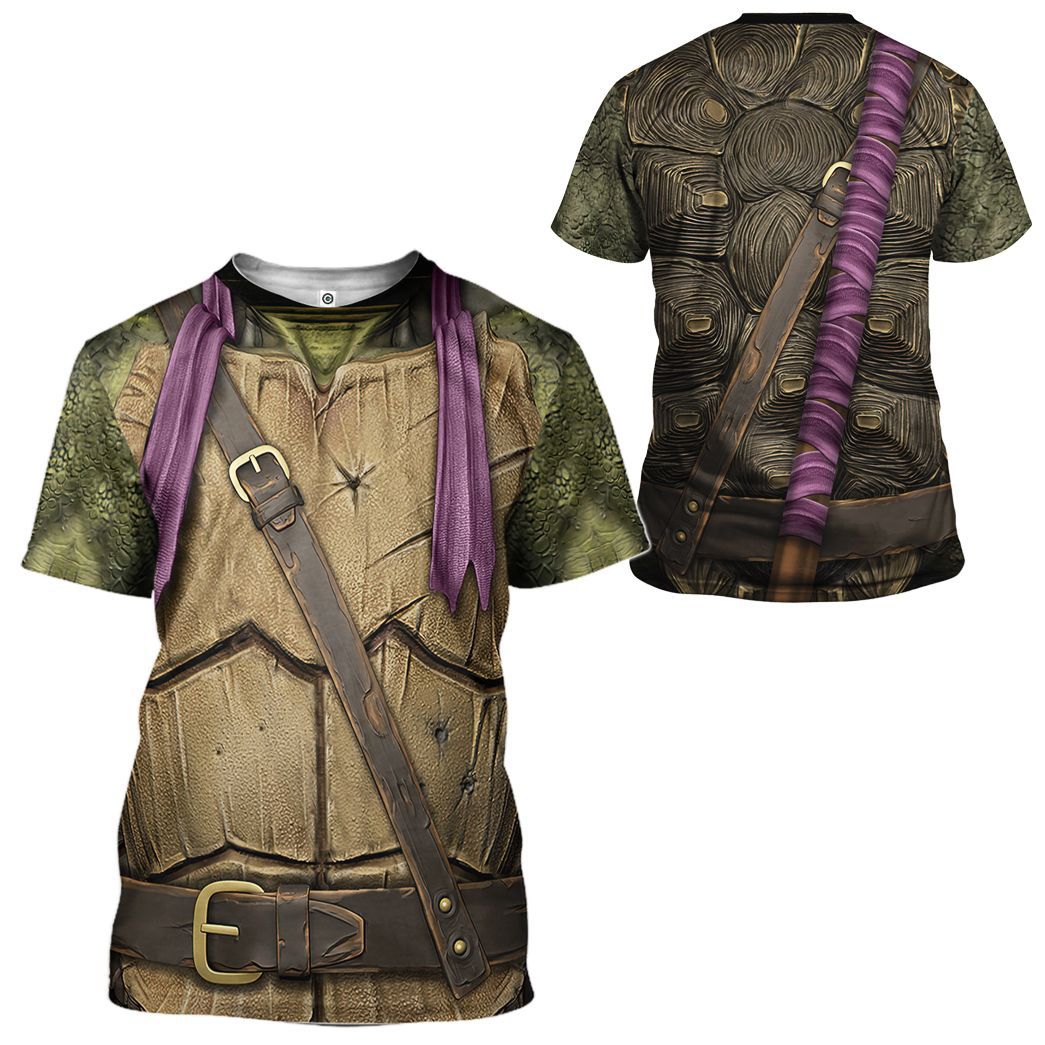 Donatello TMNT Don Donnie Purple Cosplay Costume Hoodie Sweatshirt T-Shirt Sweatpants Tracksuit - Stormmerch Exclusive