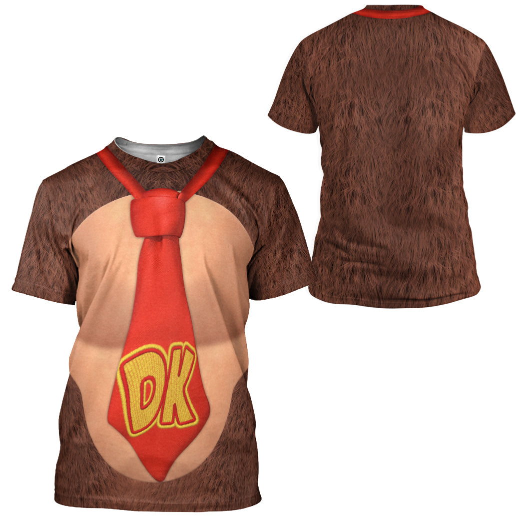 Donkey Kong Costume Hoodie Sweatshirt T-Shirt Sweatpants Tracksuit - Stormmerch Exclusive