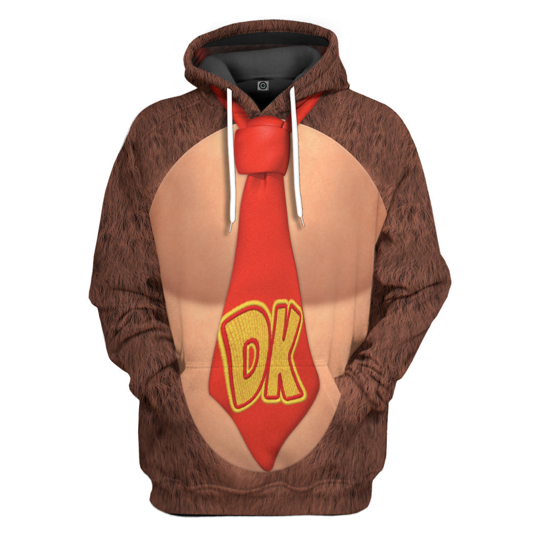 Donkey Kong Costume Hoodie Sweatshirt T-Shirt Sweatpants Tracksuit - Stormmerch Exclusive