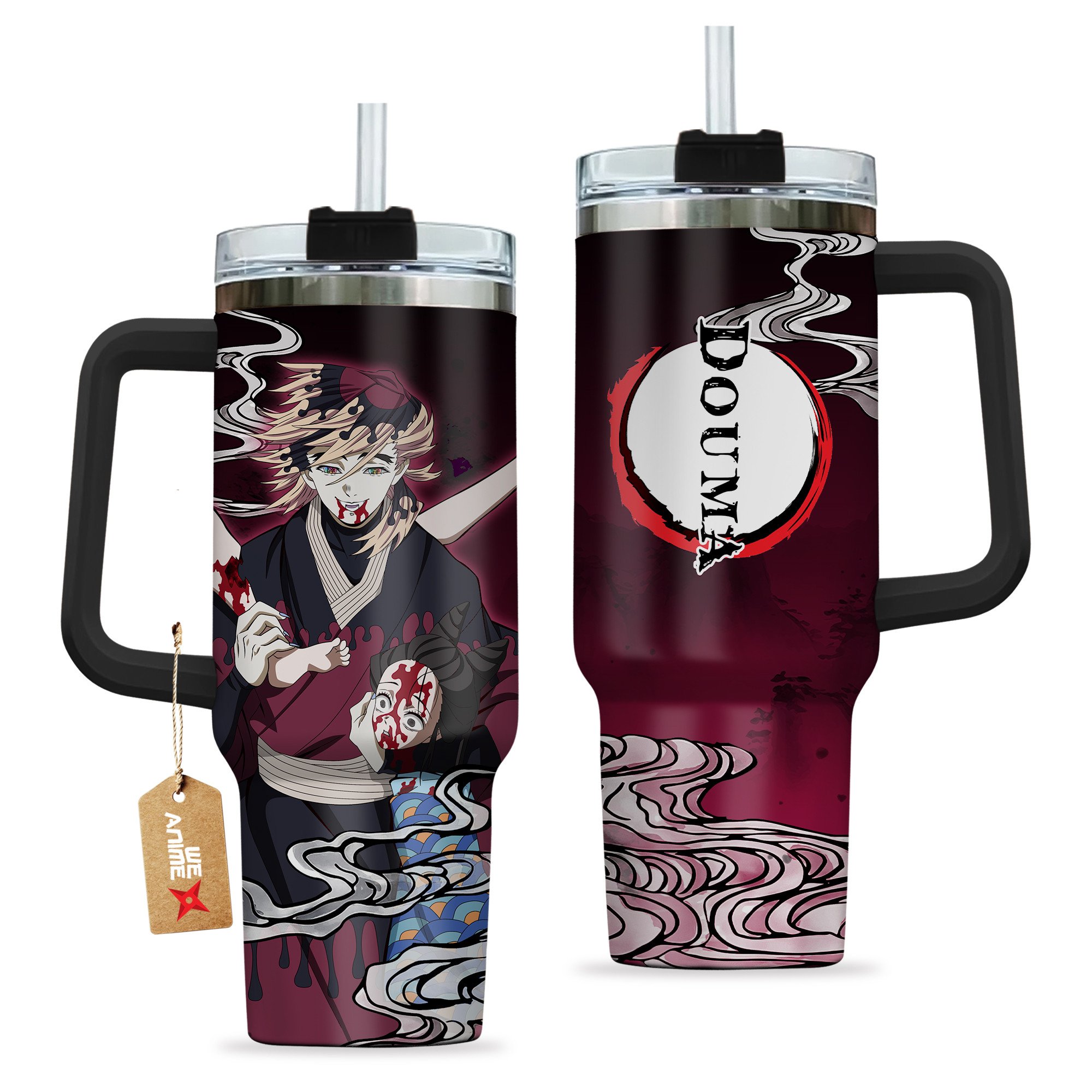 Douma Kimetsu no Yaiba Anime Custom Stanley Cup 40 oz 30 oz Tumbler With Handle