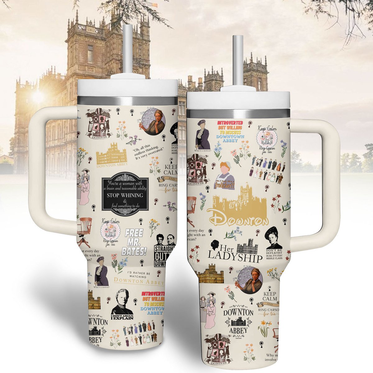 Downton Abbey Movies Custom Stanley Cup 40 oz 30 oz Tumbler With Handle