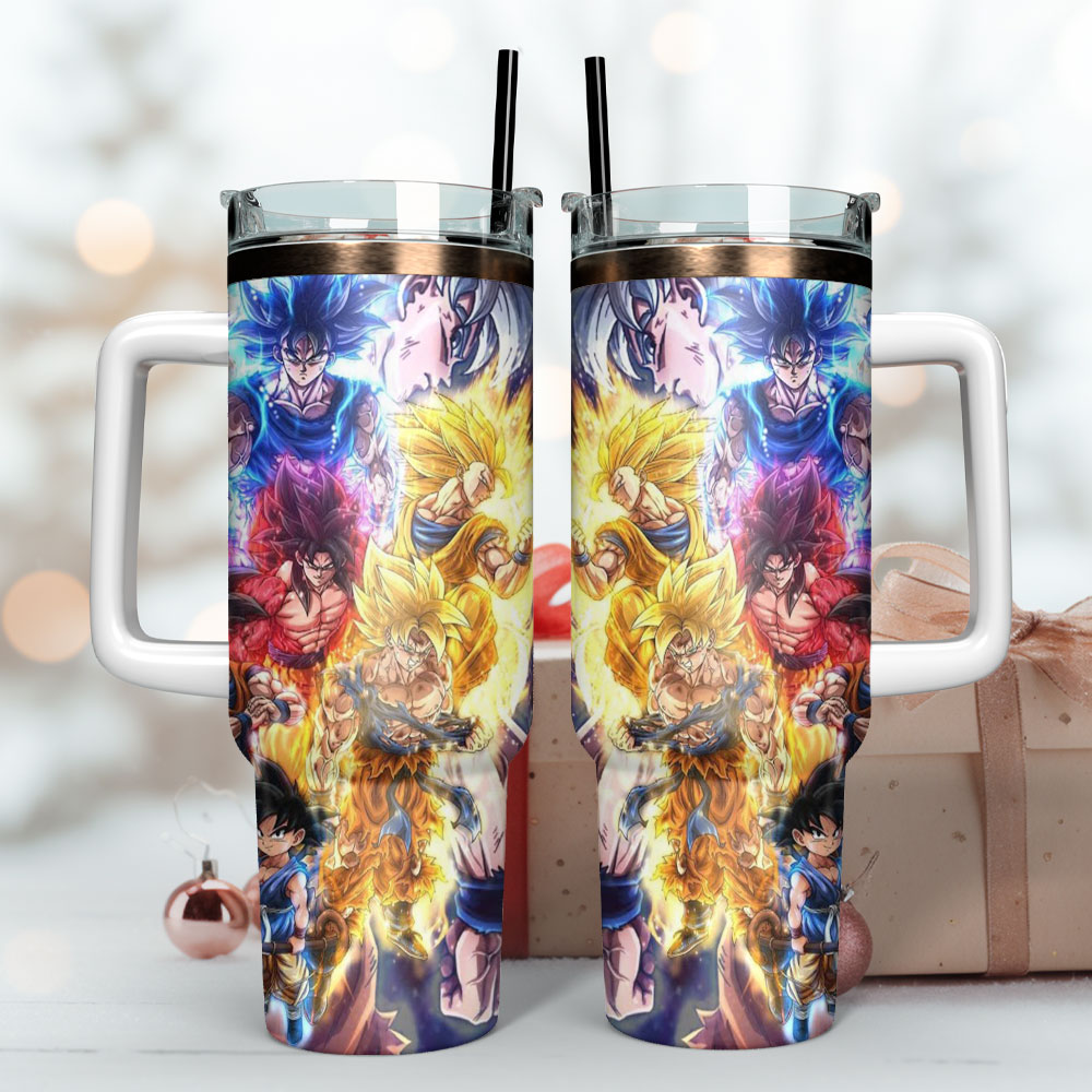 Dragon Ball Anime Custom Stanley Cup 40 oz 30 oz Tumbler With Handle