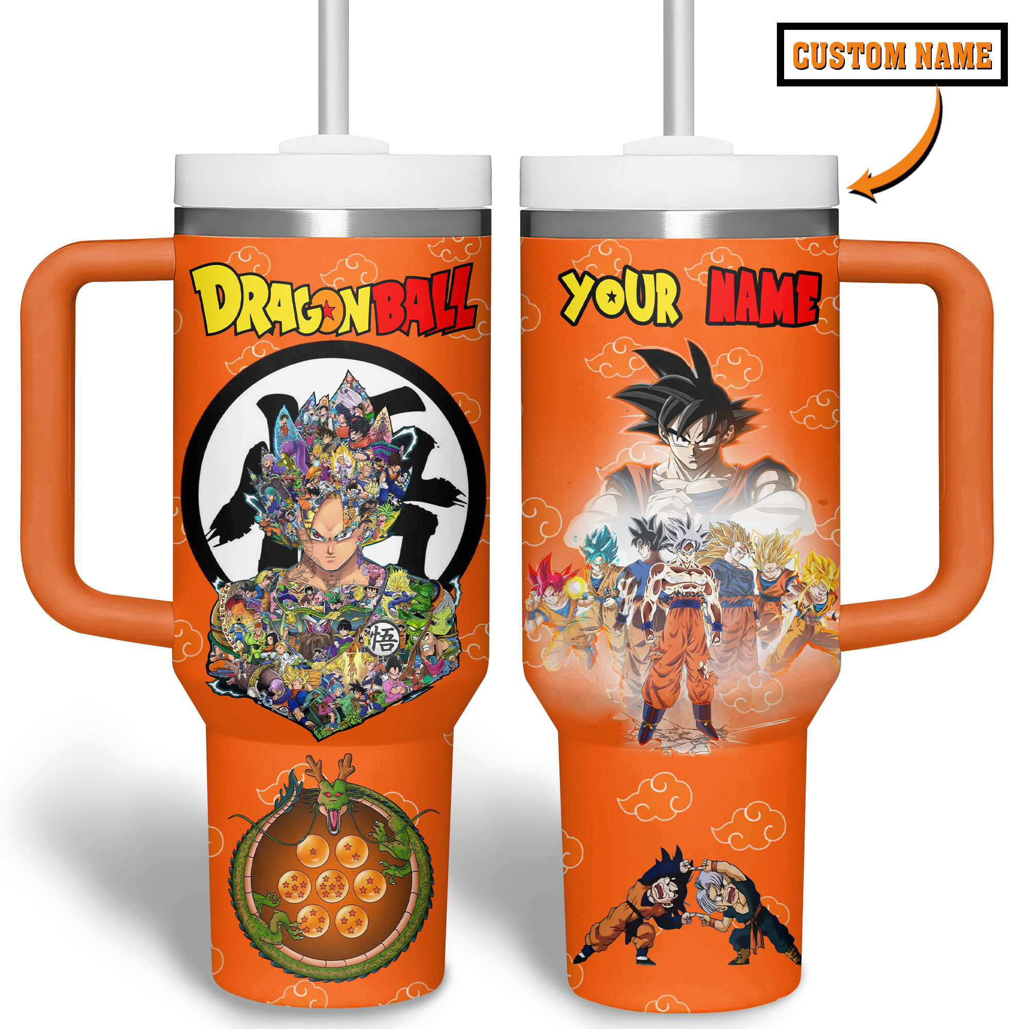 Dragon Ball Z Cartoon Custom Stanley Cup 40 oz 30 oz Tumbler With Handle