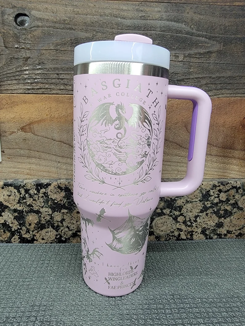 Dragon Rider Fourth Wing Custom Stanley Cup 40 oz 30 oz Tumbler With Handle