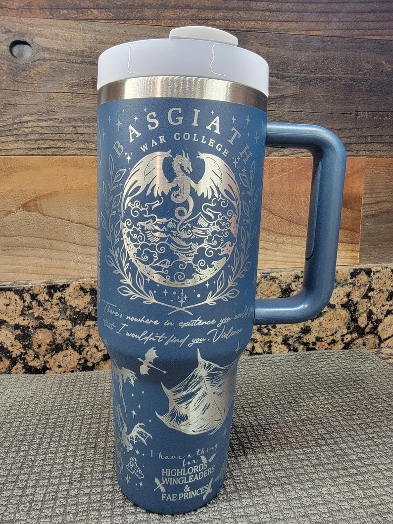 Dragon Rider Fourth Wing Custom Stanley Cup 40 oz 30 oz Tumbler With Handle