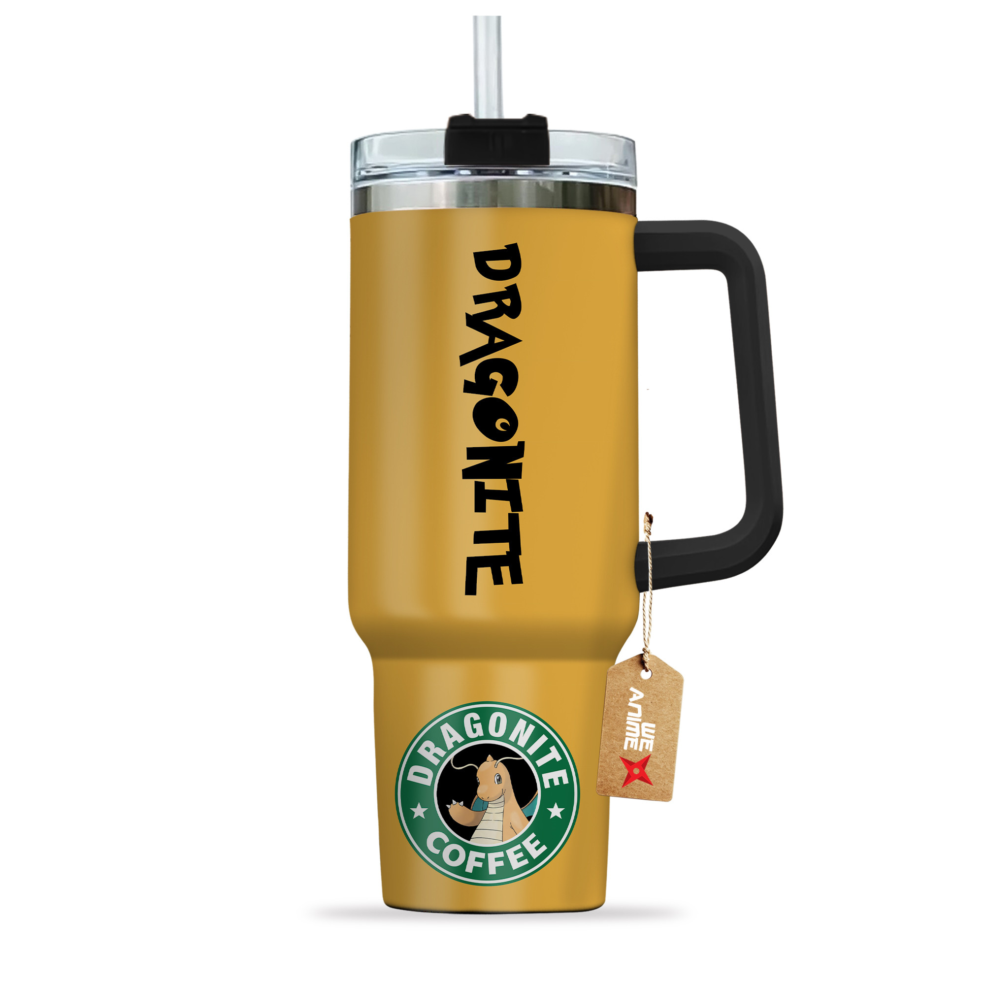 Dragonite Coffee Pokemon Anime Custom Stanley Cup 40 oz 30 oz Tumbler With Handle