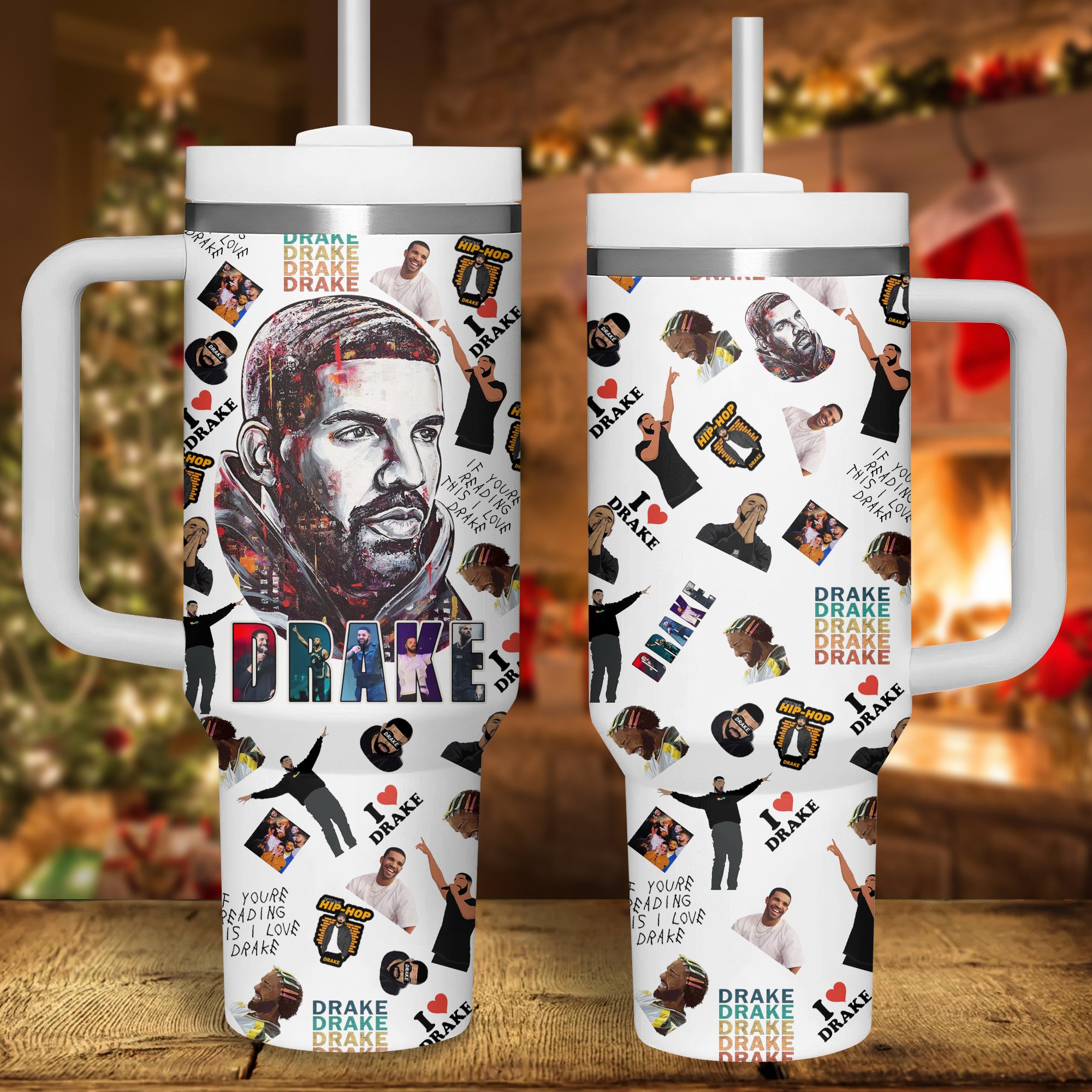 Drake Music Custom Stanley Cup 40 oz 30 oz Tumbler With Handle