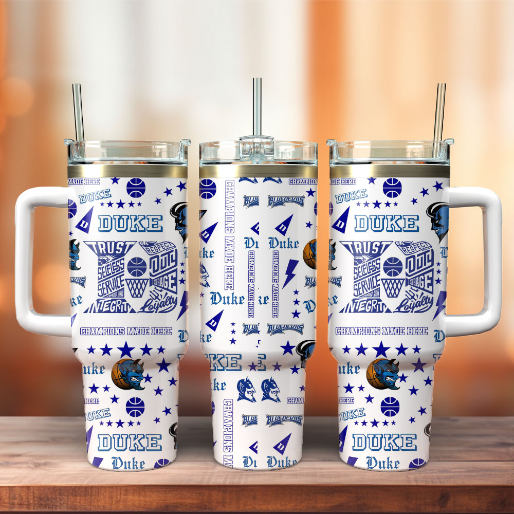 Duke Blue Devils Basketball NCAA Sport Custom Stanley Cup 40 oz 30 oz Tumbler With Handle