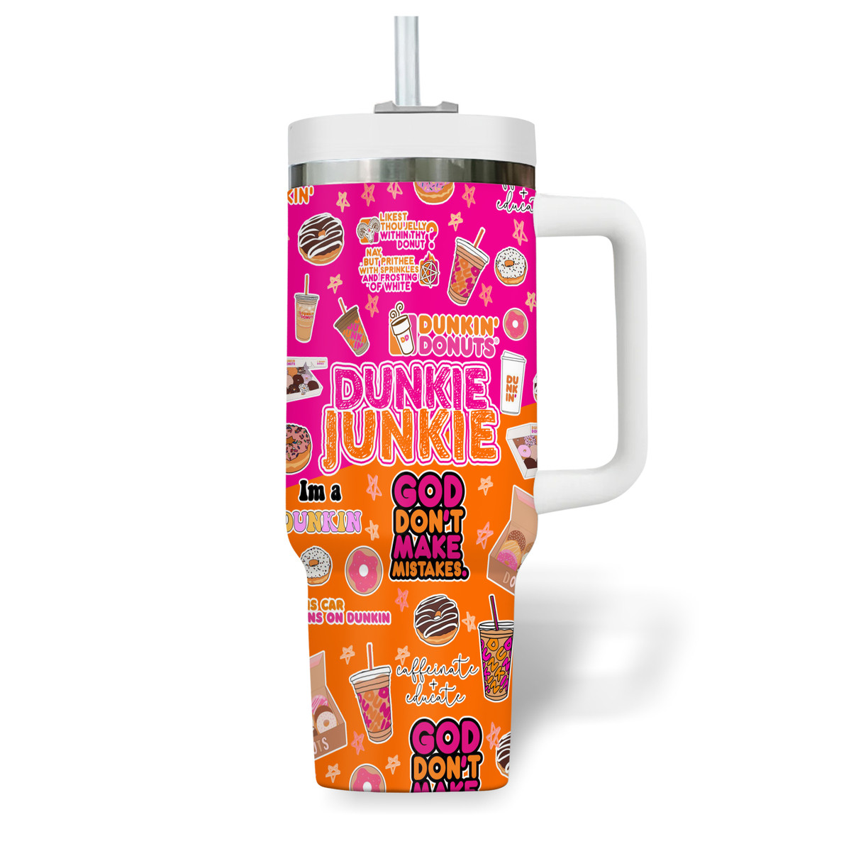 Dunkin' Donuts Food Custom Stanley Cup 40 oz 30 oz Tumbler With Handle