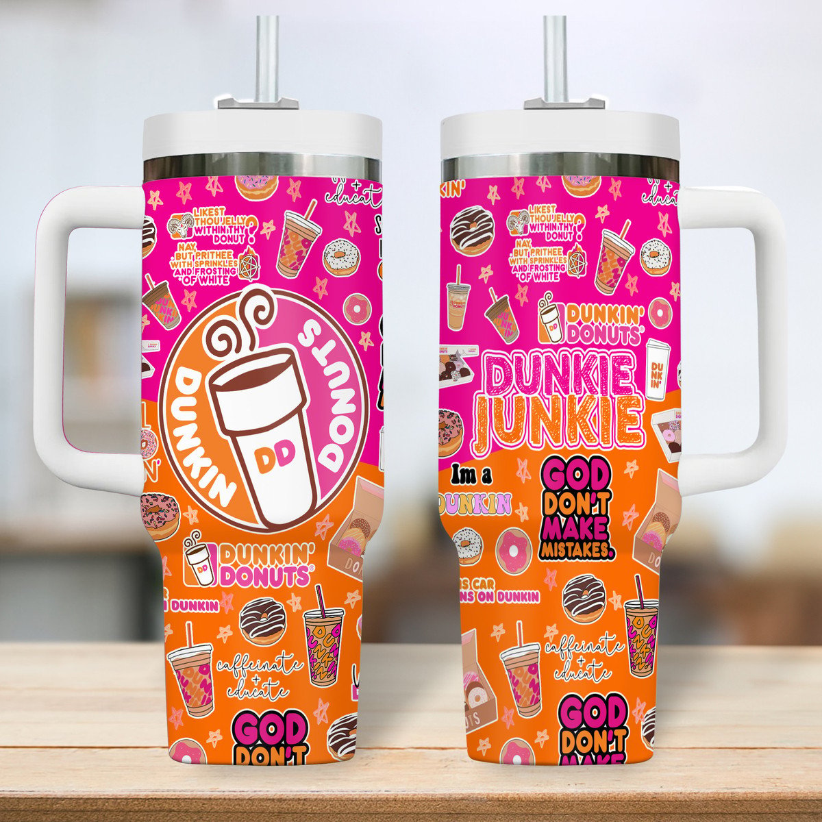 Dunkin' Donuts Food Custom Stanley Cup 40 oz 30 oz Tumbler With Handle