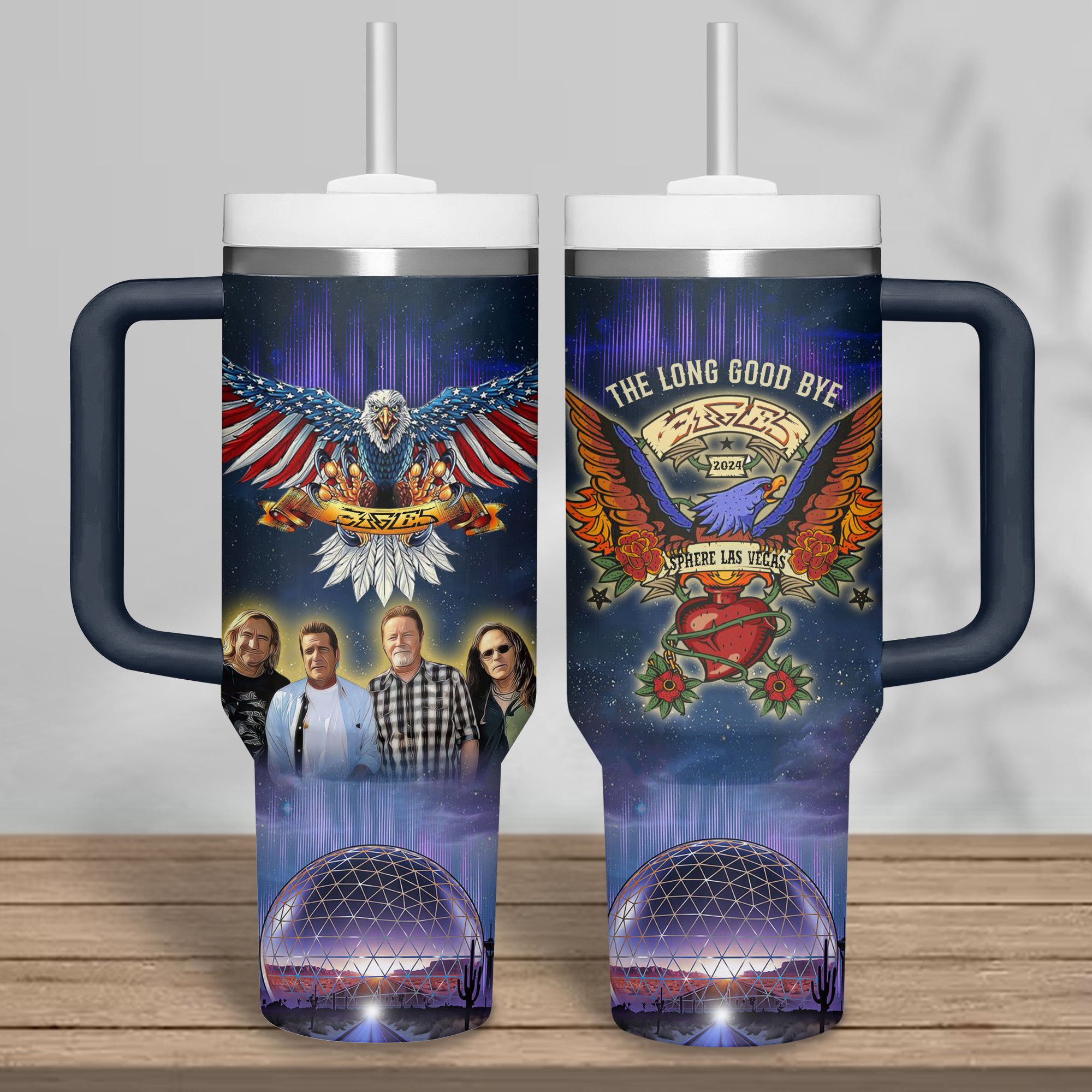 Eagles Band Music Custom Stanley Cup 40 oz 30 oz Tumbler With Handle