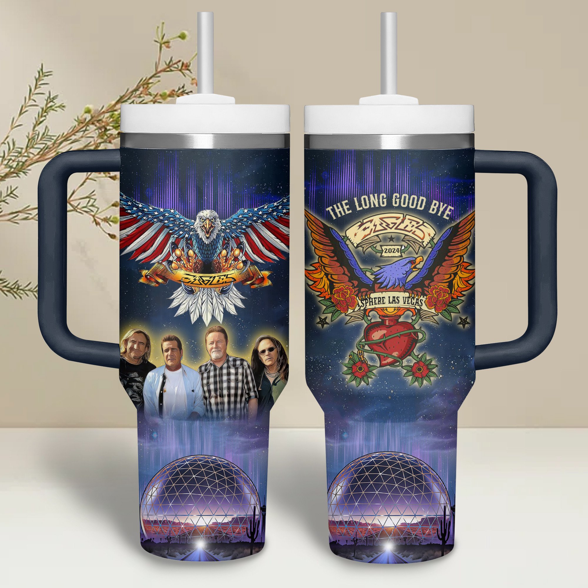 Eagles Band Music Custom Stanley Cup 40 oz 30 oz Tumbler With Handle