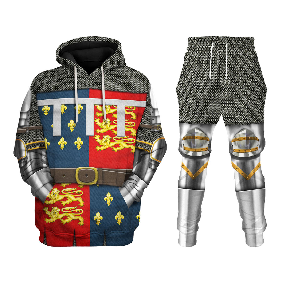 Edward The Black Prince- Battle of Poitiers- 1356 Costume Hoodie Sweatshirt T-Shirt Sweatpants Tracksuit - Stormmerch Exclusive