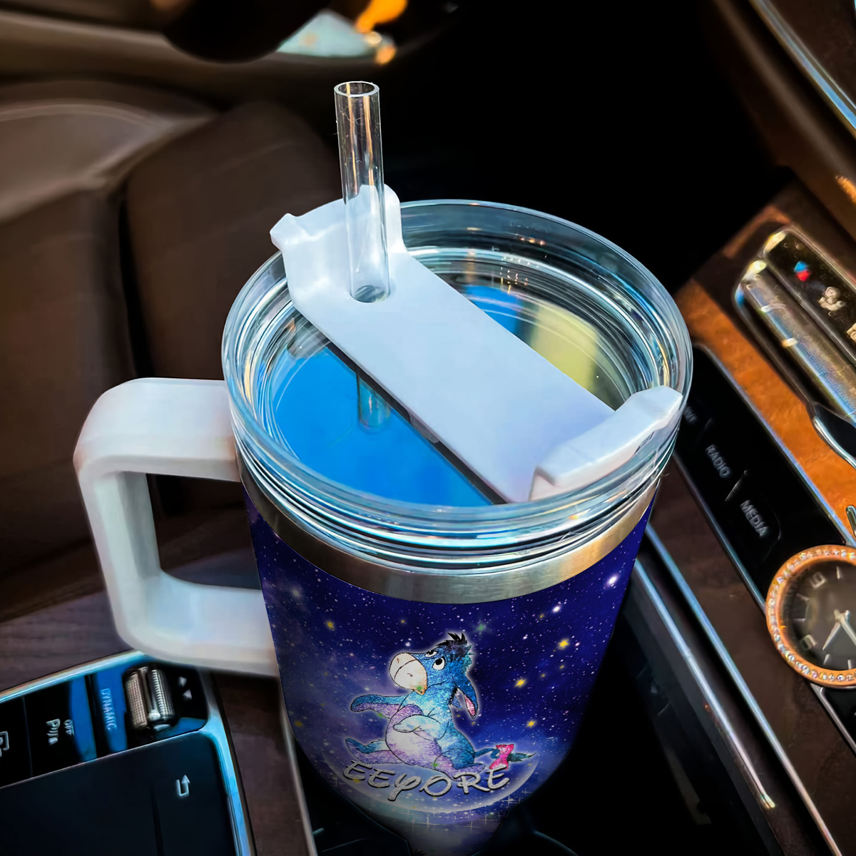 Eeyore Winnie the Pooh Cartoon Custom Stanley Cup 40 oz 30 oz Tumbler With Handle