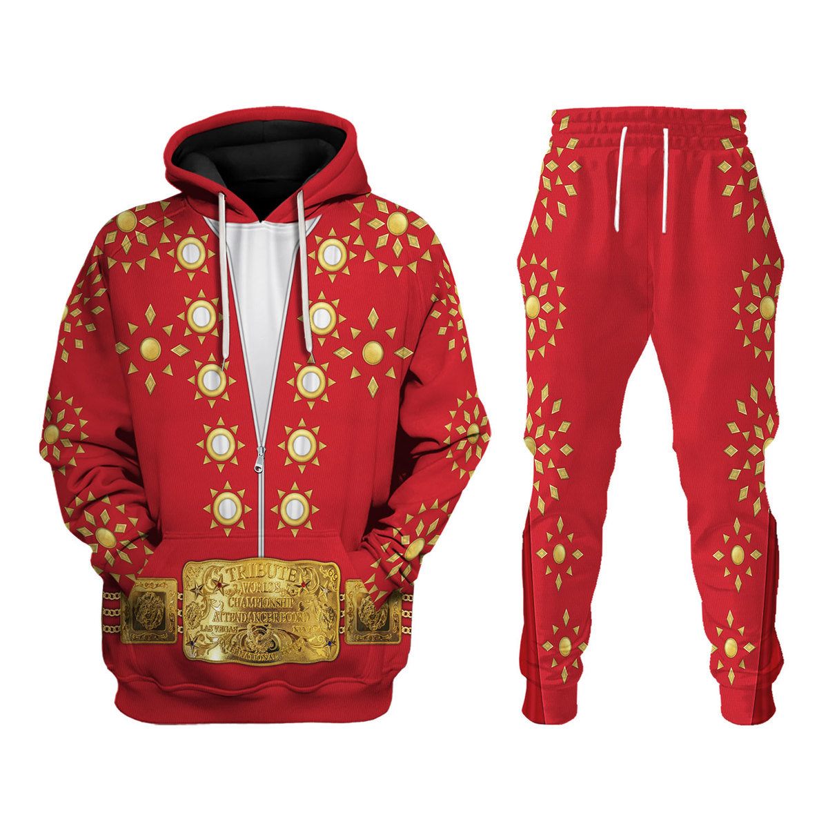 Elvis Burning Love Costume Hoodie Sweatshirt T-Shirt Sweatpants - Stormmerch Exclusive