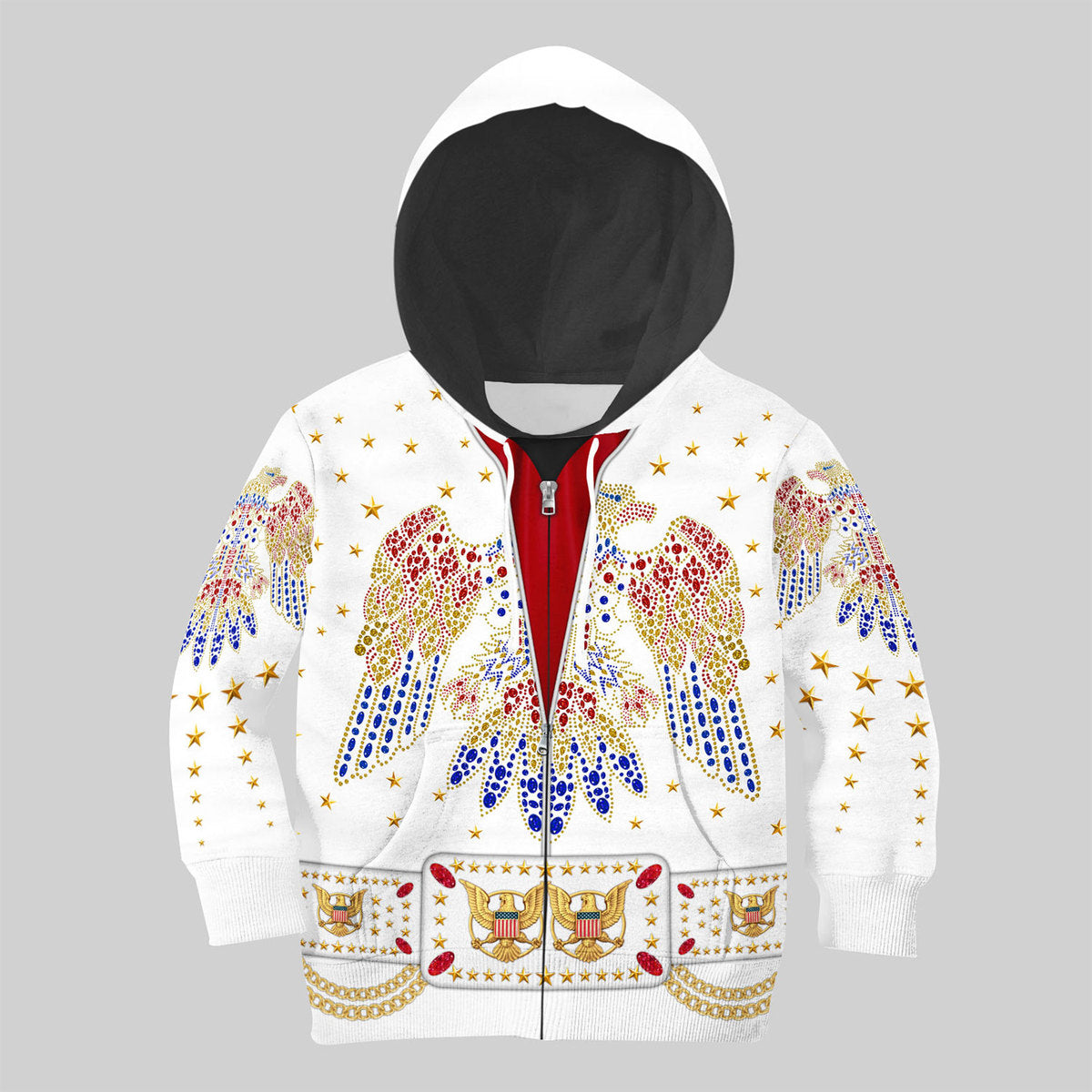 Elvis Costume Kid Hoodie Sweatshirt T-Shirt - Stormmerch Exclusive