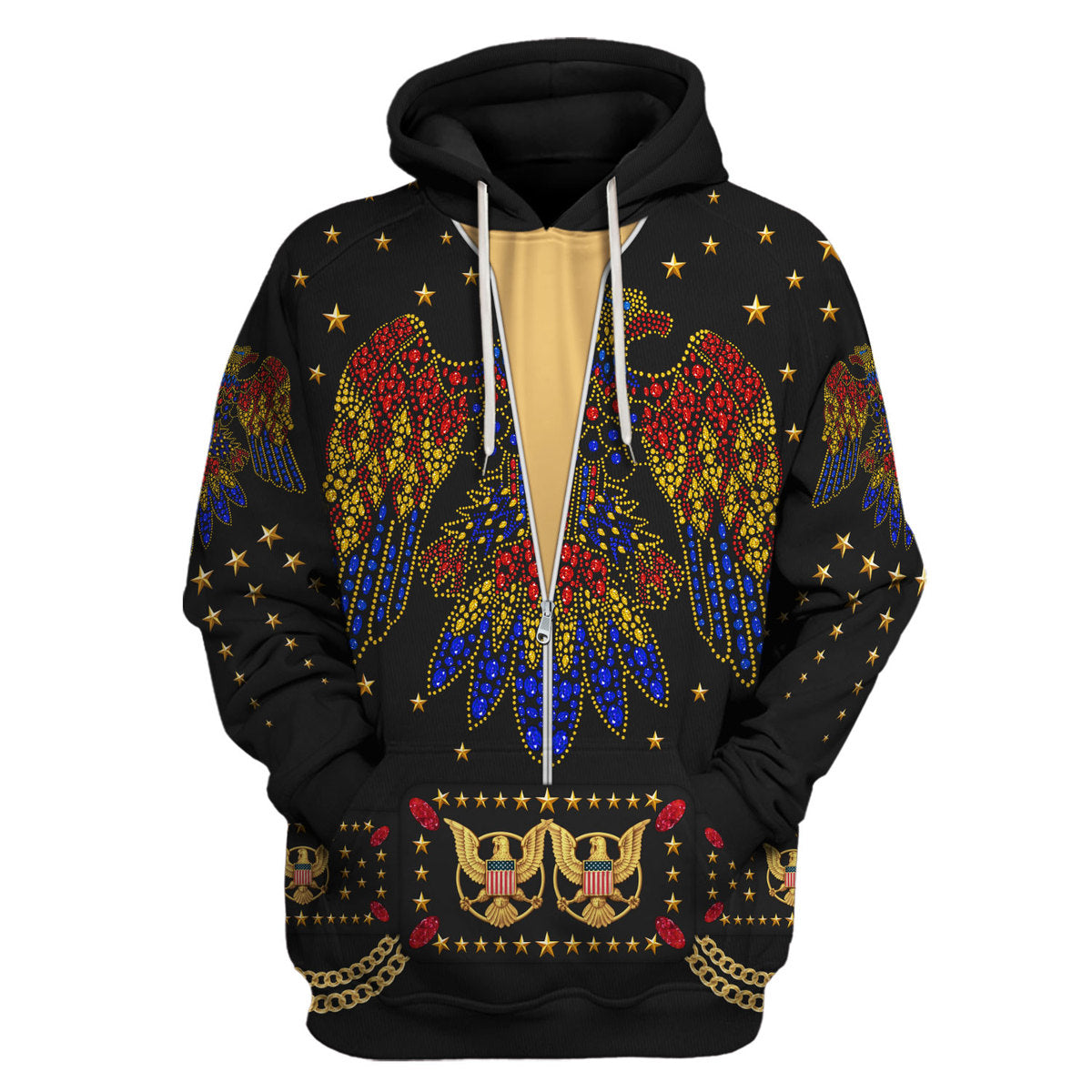 Elvis EAGLE Black Costume Hoodie Sweatshirt T-Shirt Sweatpants - Stormmerch Exclusive