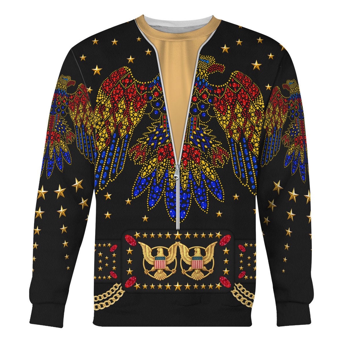 Elvis EAGLE Black Costume Hoodie Sweatshirt T-Shirt Sweatpants - Stormmerch Exclusive