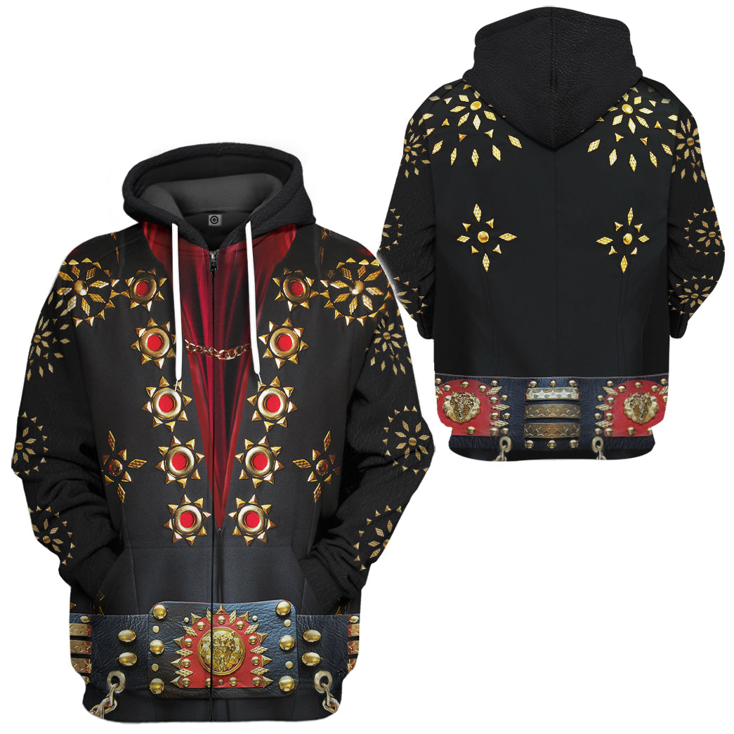 Elvis Presley Black matador suit Costume Hoodie Sweatshirt T-Shirt Sweatpants Tracksuit - Stormmerch Exclusive