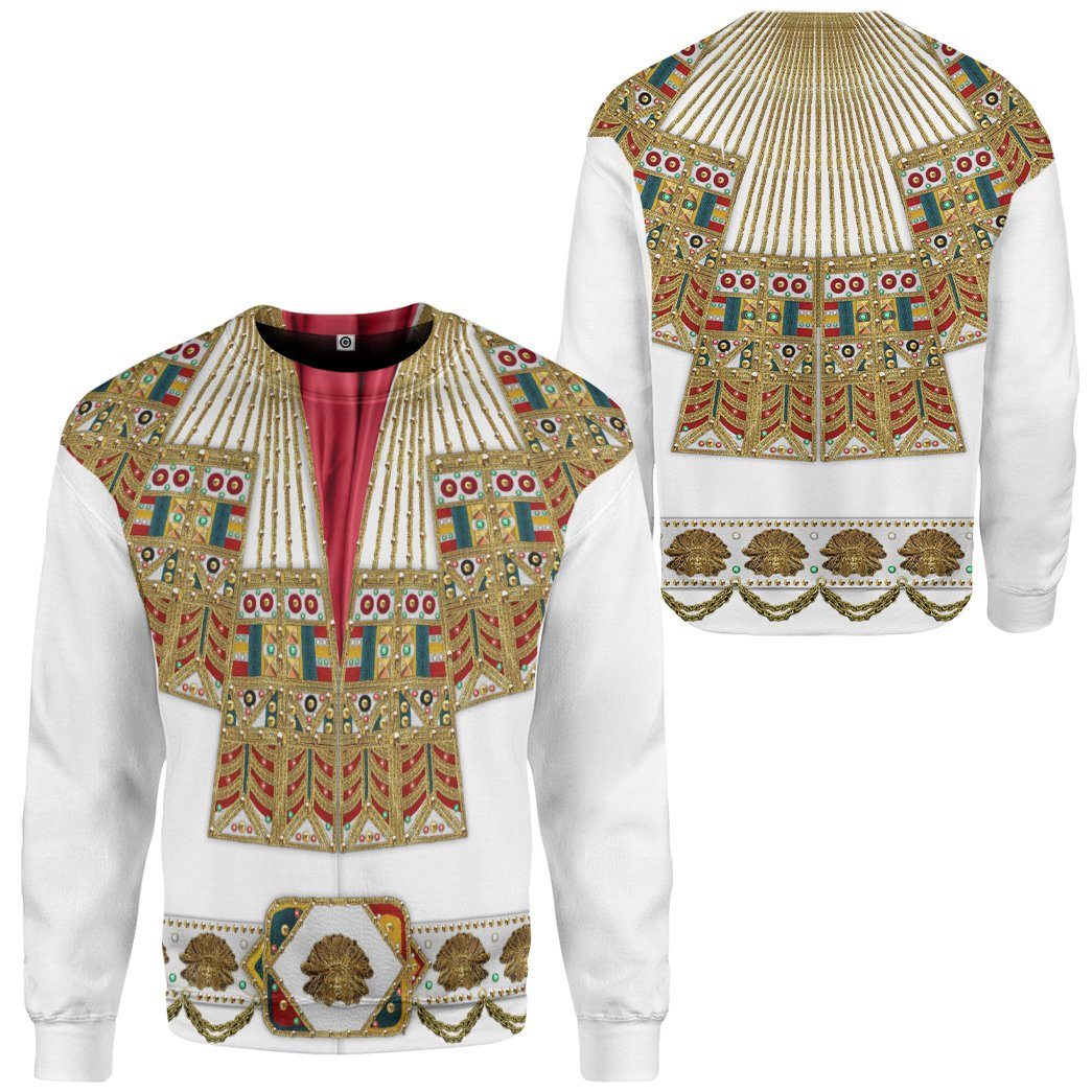 Elvis Presley Inca Gold Leaf Costume Hoodie Sweatshirt T-Shirt Sweatpants Tracksuit - Stormmerch Exclusive