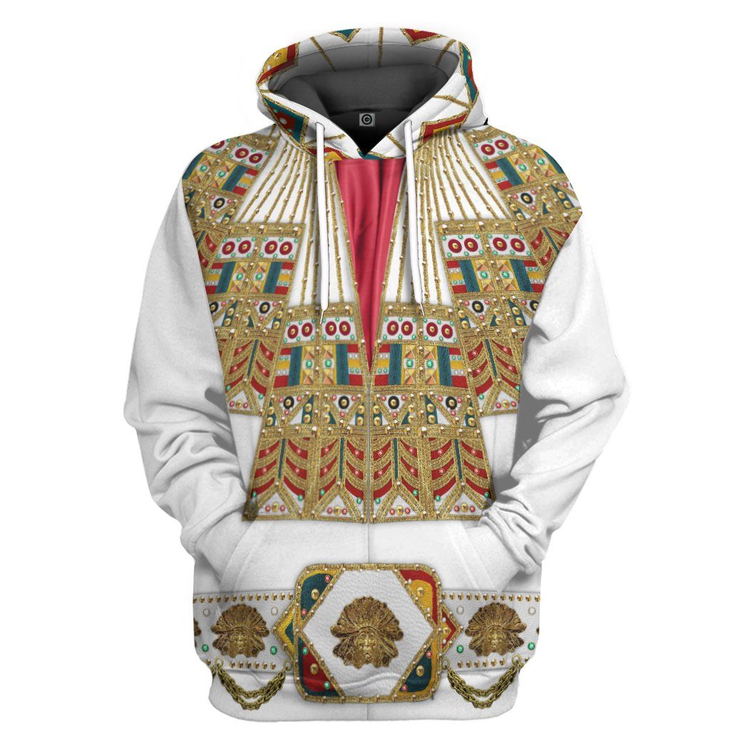 Elvis Presley Inca Gold Leaf Costume Hoodie Sweatshirt T-Shirt Sweatpants Tracksuit - Stormmerch Exclusive
