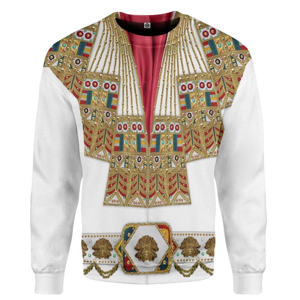 Elvis Presley Inca Gold Leaf Costume Hoodie Sweatshirt T-Shirt Sweatpants Tracksuit - Stormmerch Exclusive