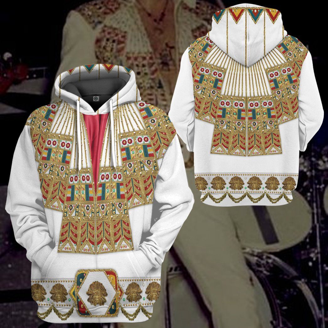 Elvis Presley Inca Gold Leaf Costume Hoodie Sweatshirt T-Shirt Sweatpants Tracksuit - Stormmerch Exclusive