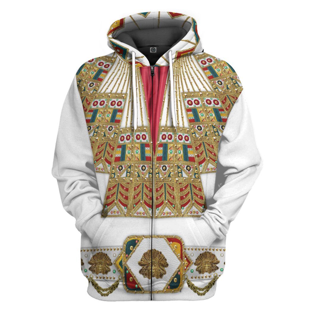 Elvis Presley Inca Gold Leaf Costume Hoodie Sweatshirt T-Shirt Sweatpants Tracksuit - Stormmerch Exclusive