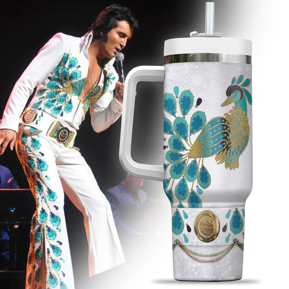Elvis Presley Music Custom Stanley Cup 40 oz 30 oz Tumbler With Handle