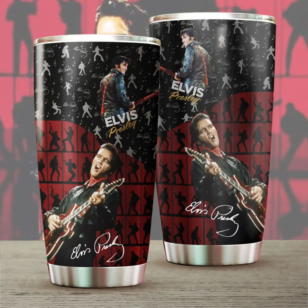 Elvis Presley Music Custom Stanley Cup 40 oz 30 oz Tumbler With Handle