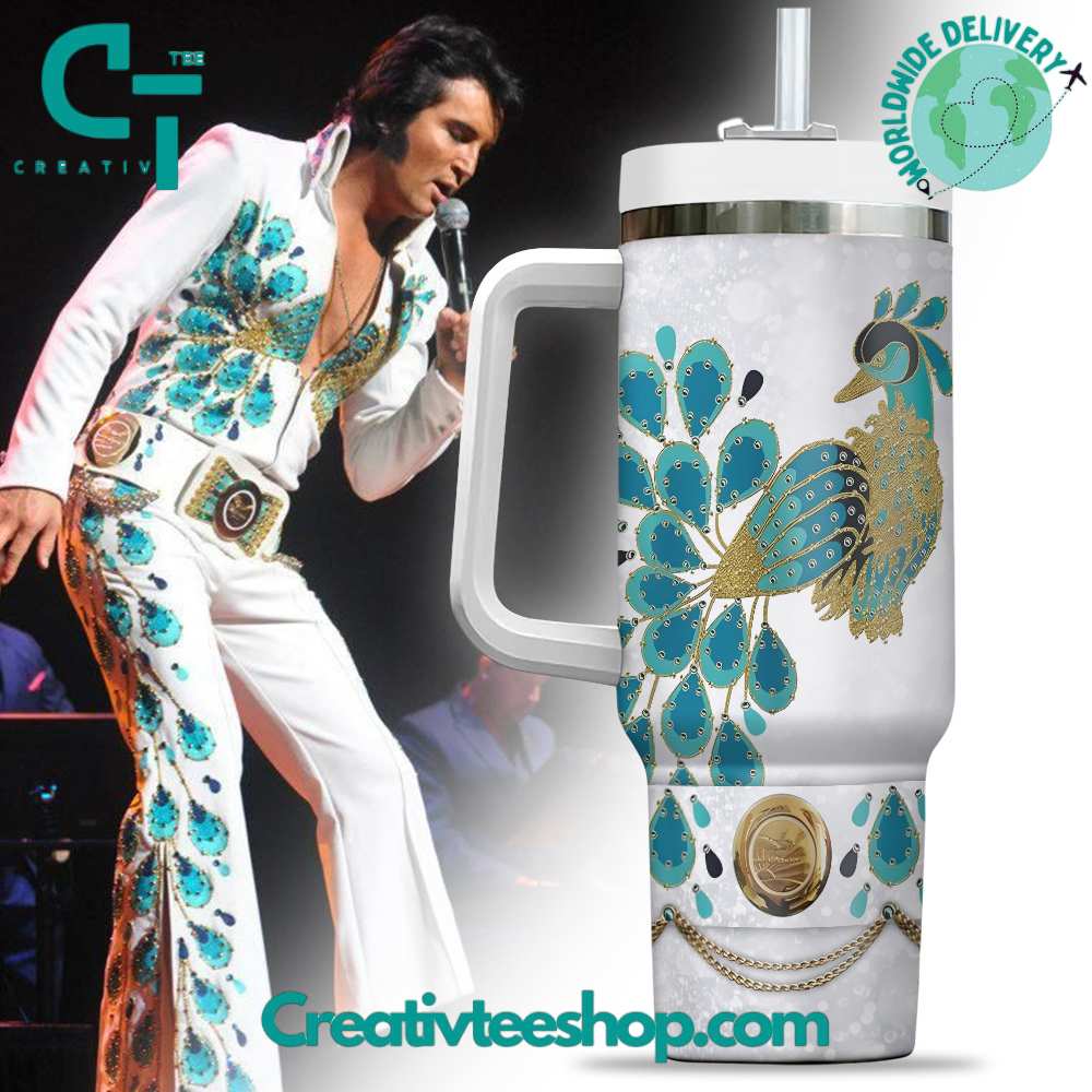 Elvis Presley Music Custom Stanley Cup 40 oz 30 oz Tumbler With Handle