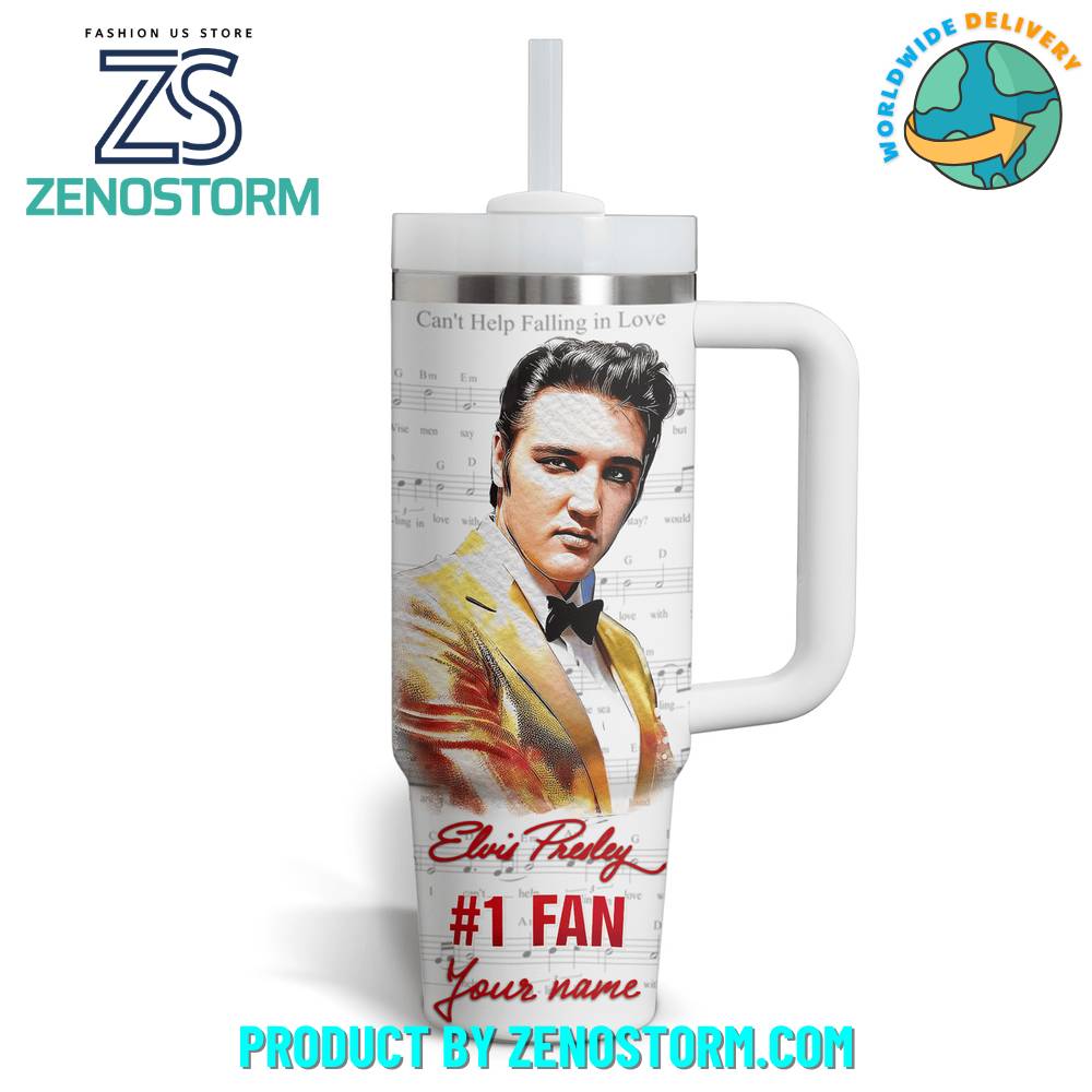 Elvis Presley Music Custom Stanley Cup 40 oz 30 oz Tumbler With Handle