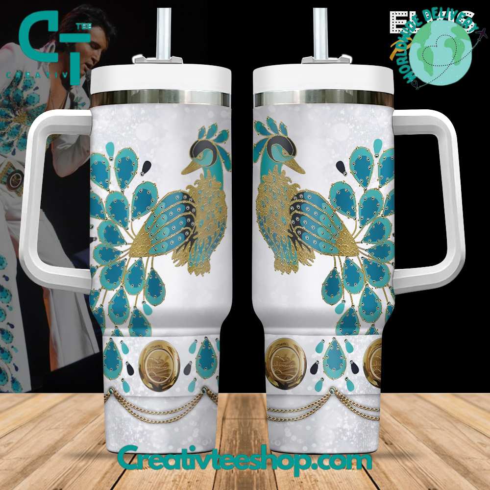 Elvis Presley Music Custom Stanley Cup 40 oz 30 oz Tumbler With Handle