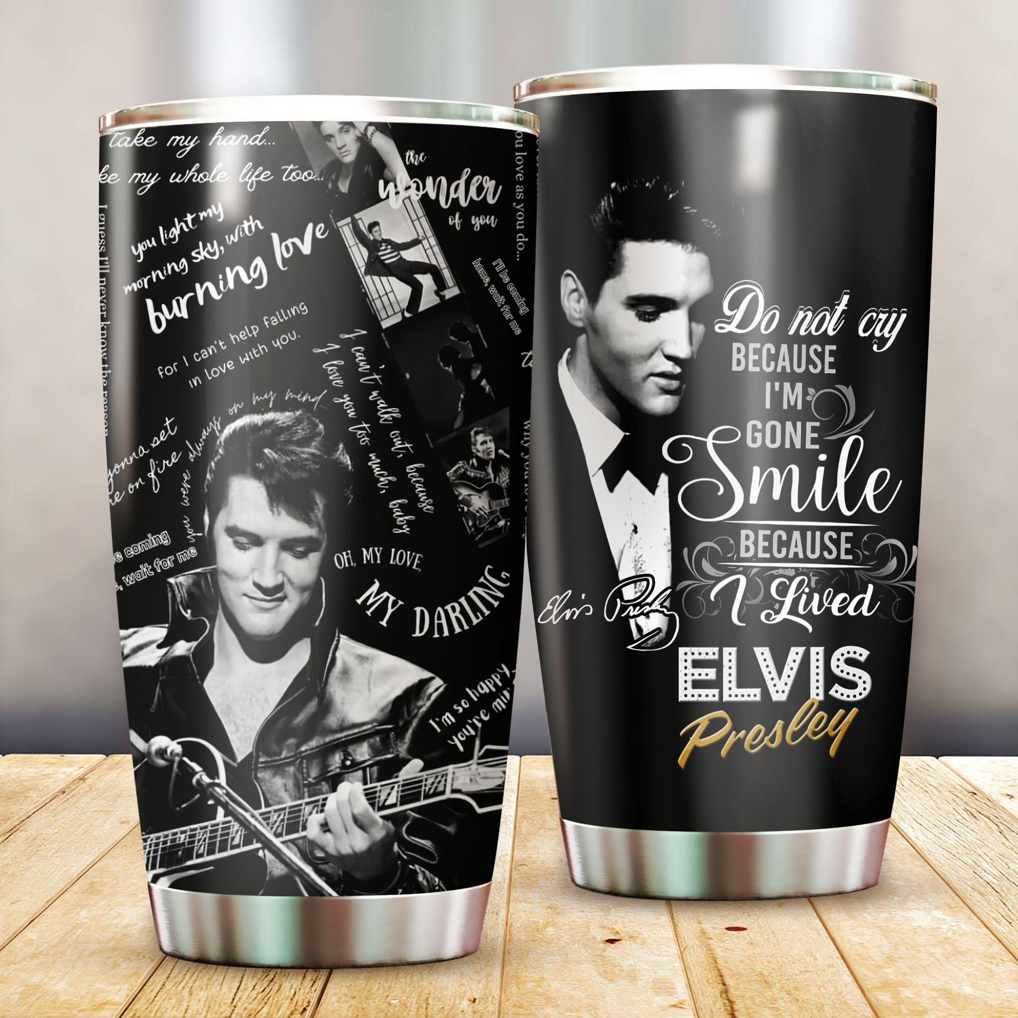 Elvis Presley Music Custom Stanley Cup 40 oz 30 oz Tumbler With Handle