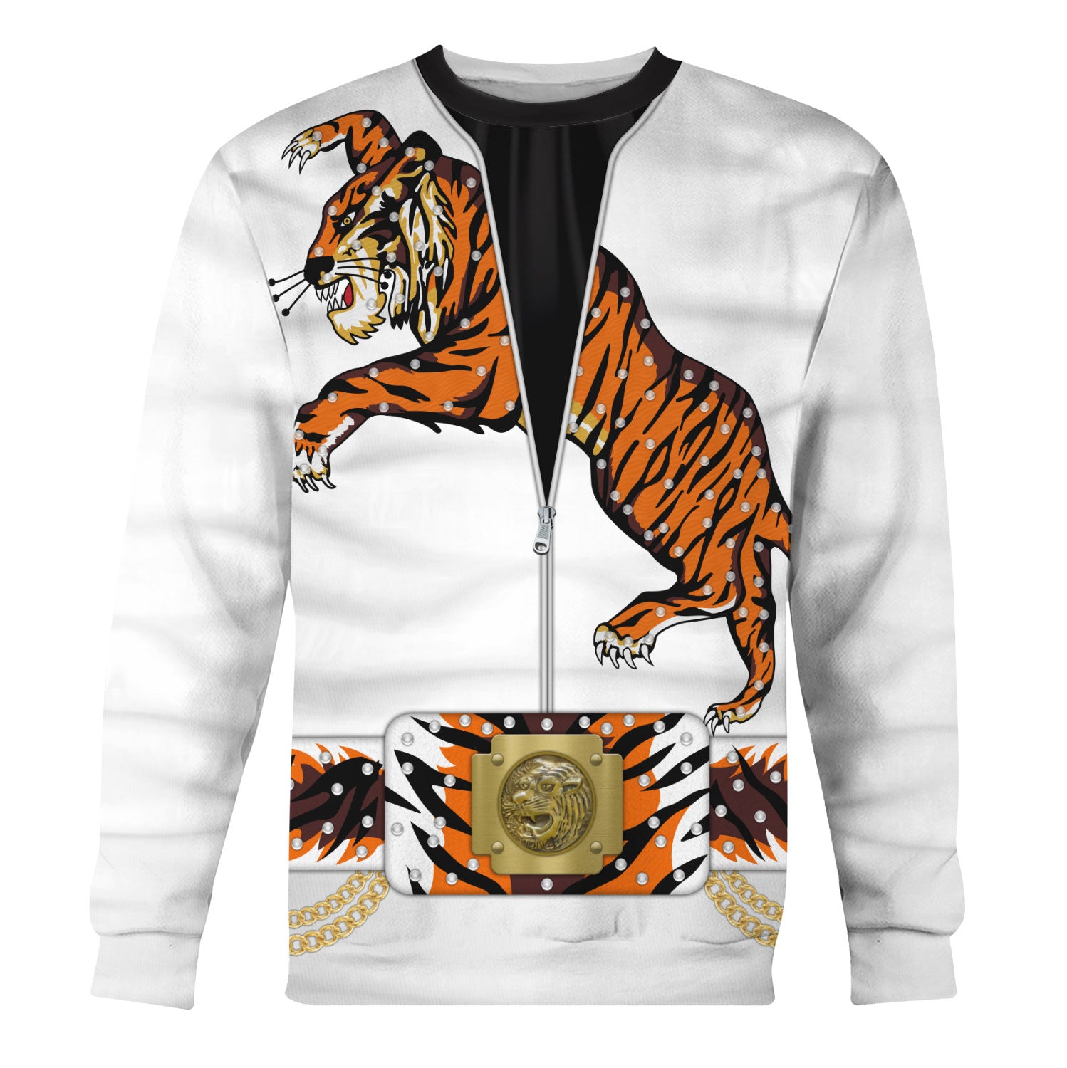 Elvis Presley Tiger Costume Hoodie Sweatshirt T-Shirt Sweatpants - Stormmerch Exclusive