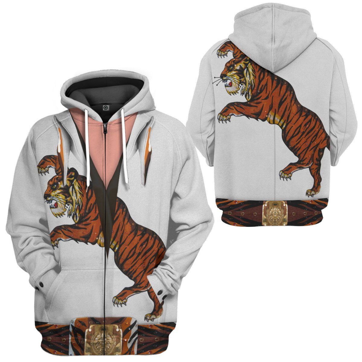 Elvis Presley Tiger Jumpsuit Costume Hoodie Sweatshirt T-Shirt Sweatpants Tracksuit - Stormmerch Exclusive