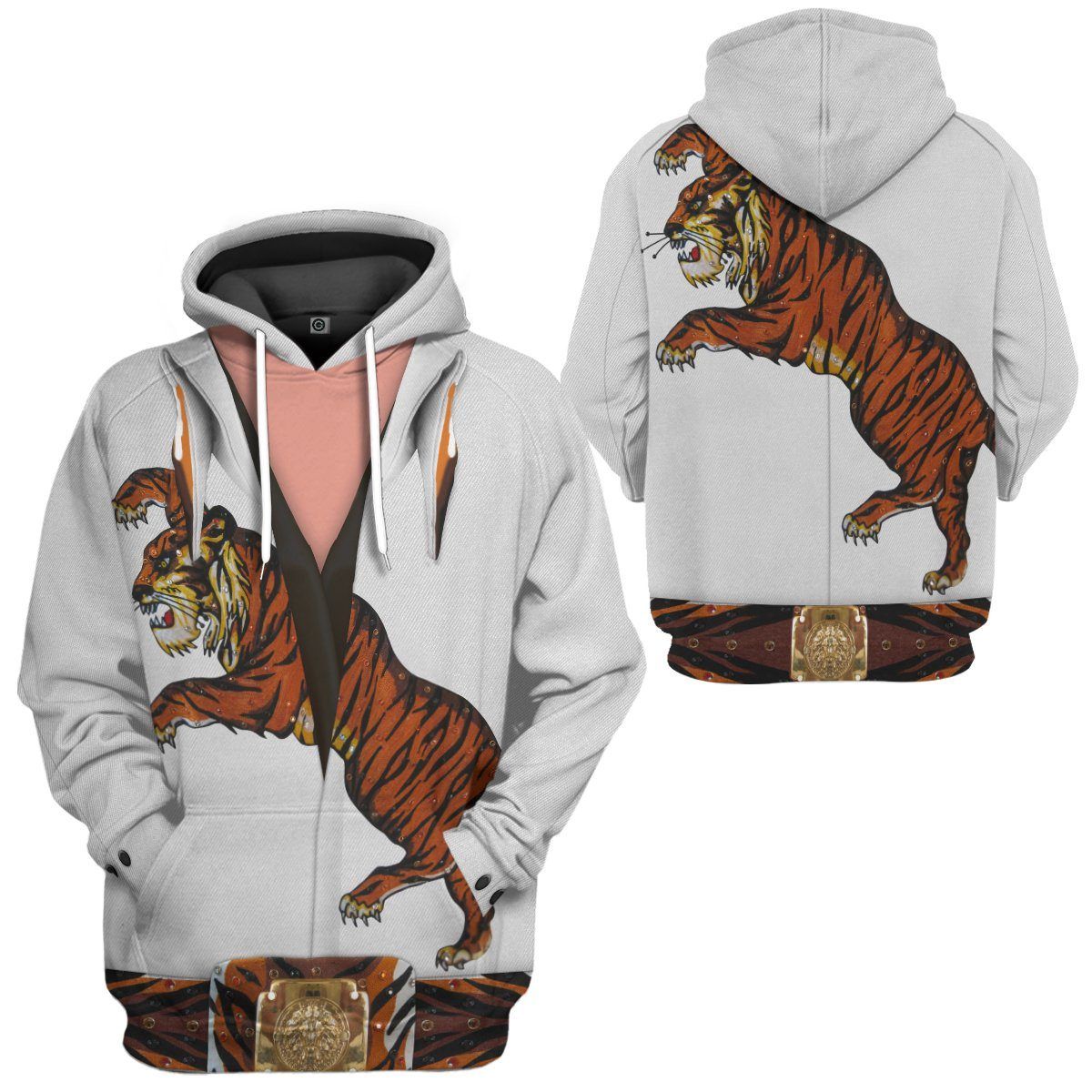 Elvis Presley Tiger Jumpsuit Costume Hoodie Sweatshirt T-Shirt Sweatpants Tracksuit - Stormmerch Exclusive