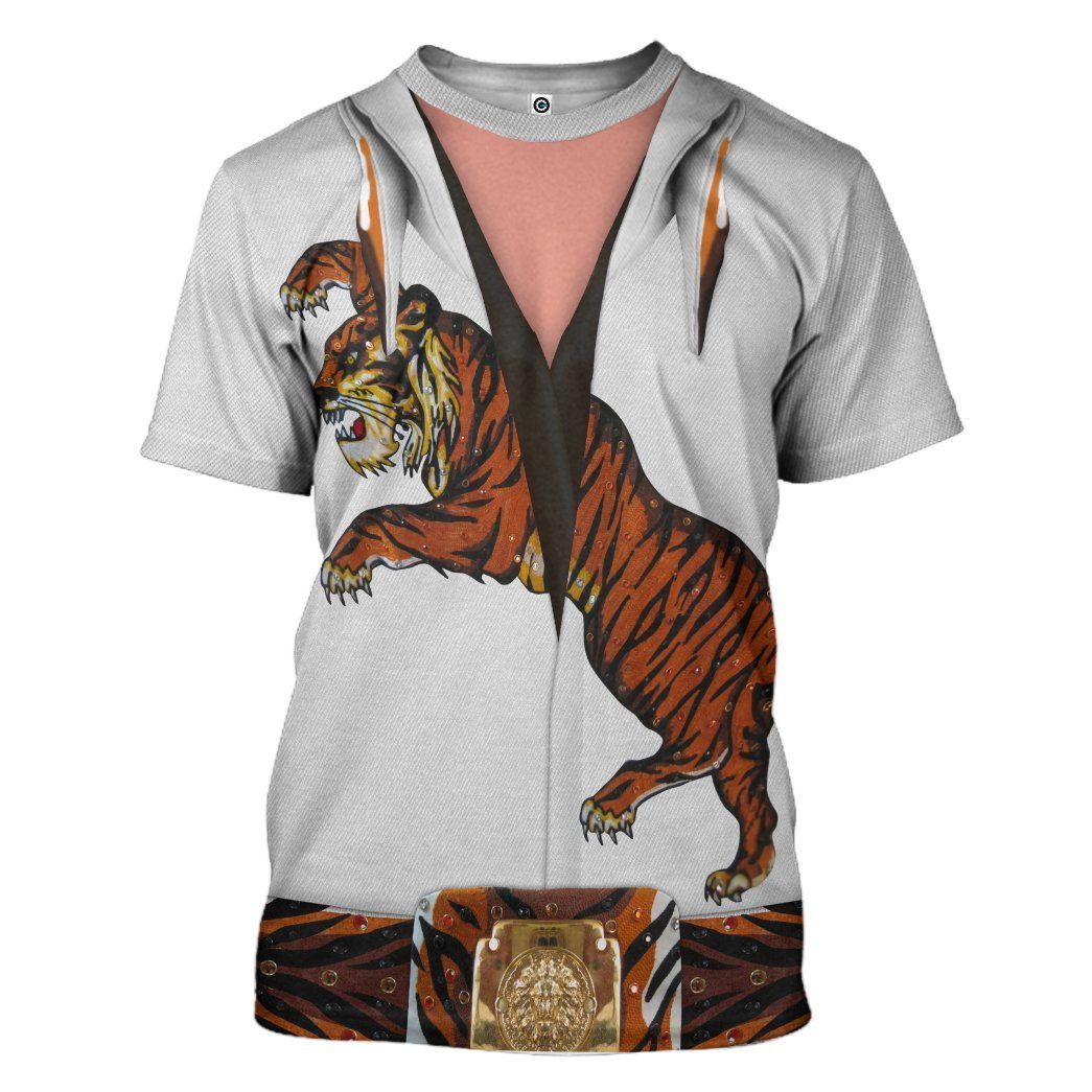 Elvis Presley Tiger Jumpsuit Costume Hoodie Sweatshirt T-Shirt Sweatpants Tracksuit - Stormmerch Exclusive