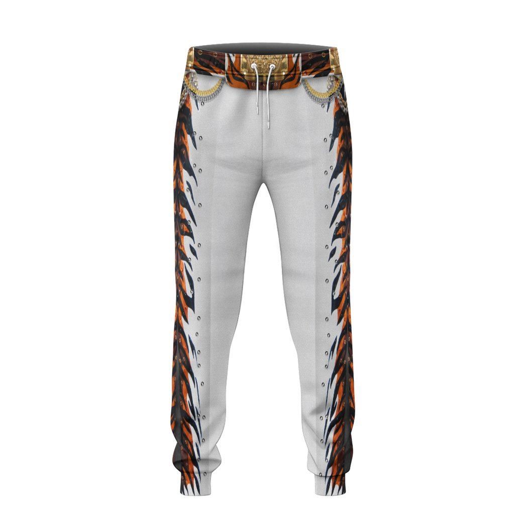Elvis Presley Tiger Jumpsuit Costume Hoodie Sweatshirt T-Shirt Sweatpants Tracksuit - Stormmerch Exclusive