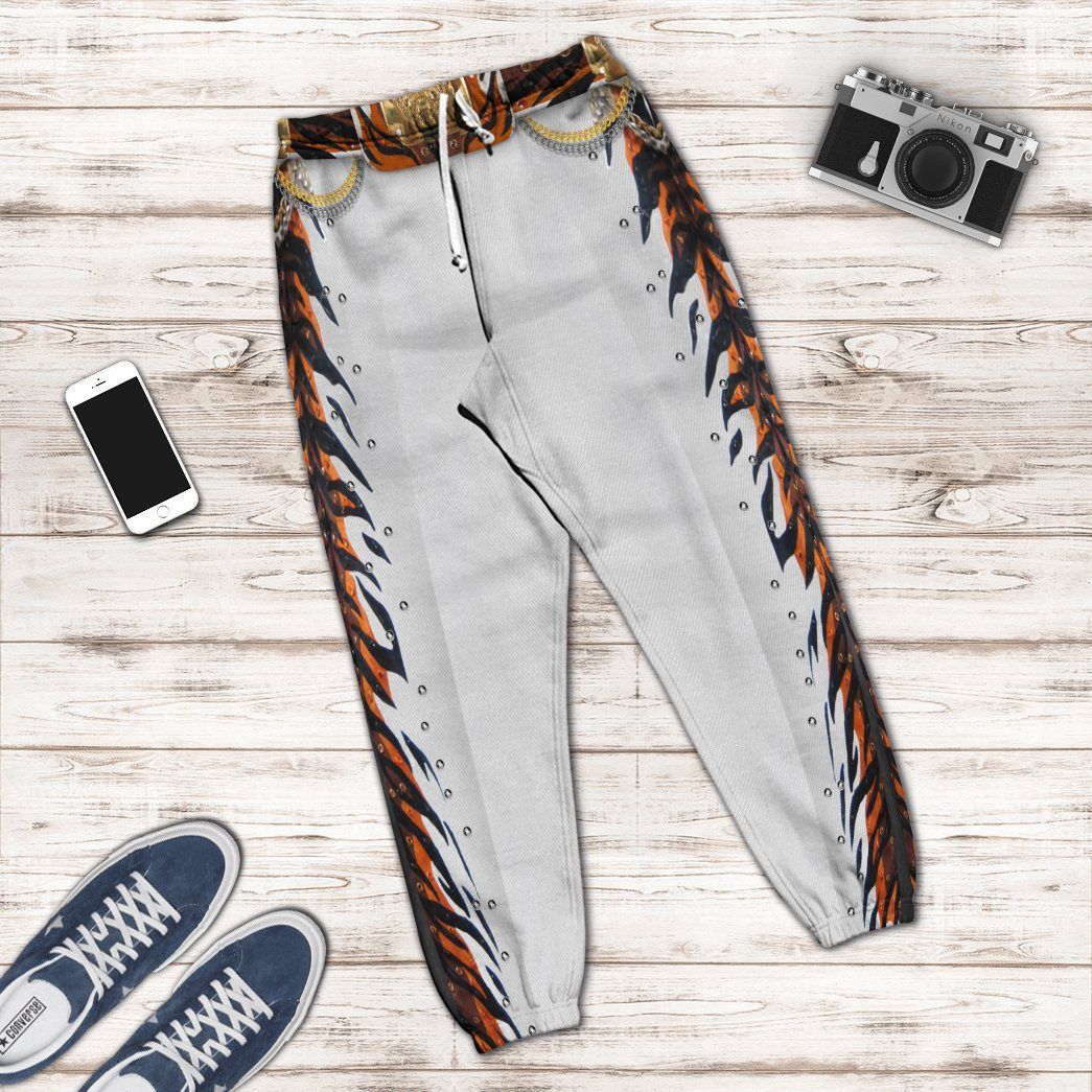 Elvis Presley Tiger Jumpsuit Costume Hoodie Sweatshirt T-Shirt Sweatpants Tracksuit - Stormmerch Exclusive