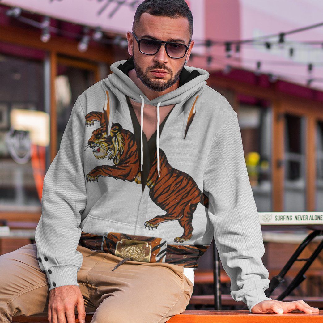 Elvis Presley Tiger Jumpsuit Costume Hoodie Sweatshirt T-Shirt Sweatpants Tracksuit - Stormmerch Exclusive