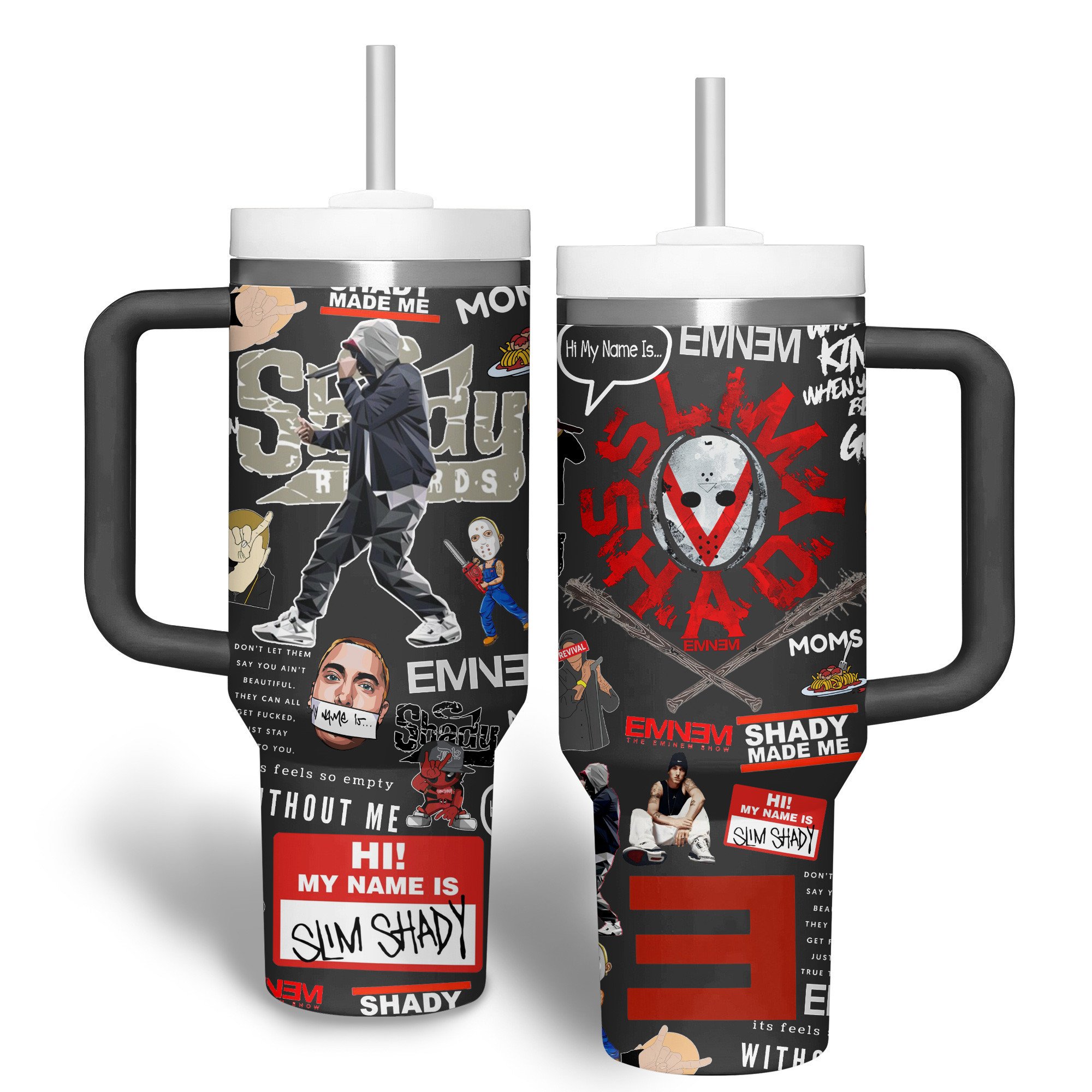 Eminem Music Custom Stanley Cup 40 oz 30 oz Tumbler With Handle