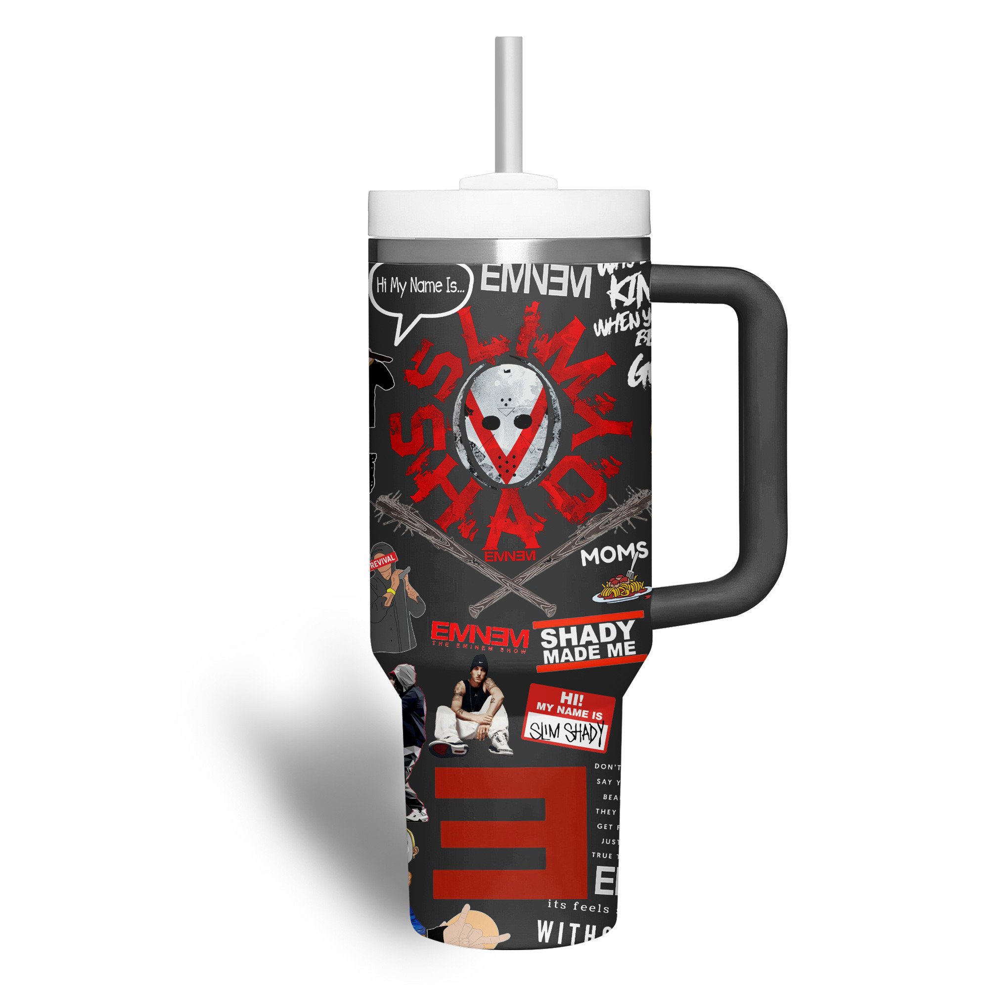 Eminem Music Custom Stanley Cup 40 oz 30 oz Tumbler With Handle