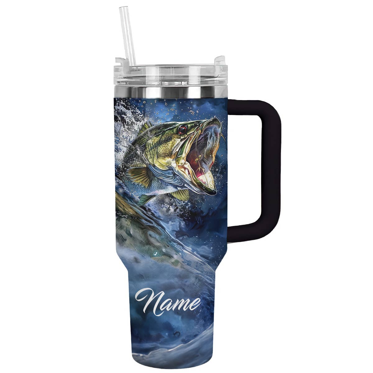 Energetic Fishing Love Custom Stanley Cup 40 oz 30 oz Tumbler With Handle